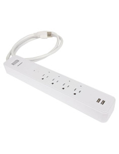Tira de Energía Inteligente MaxLite APS-6, 4 Salidas AC, 2 USB