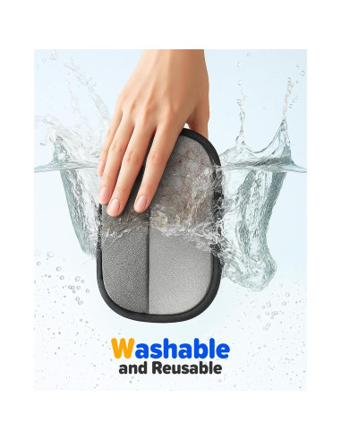 Guantes de Acicalamiento Reutilizables JGLXF - Eliminación Pelo Mascota Azul