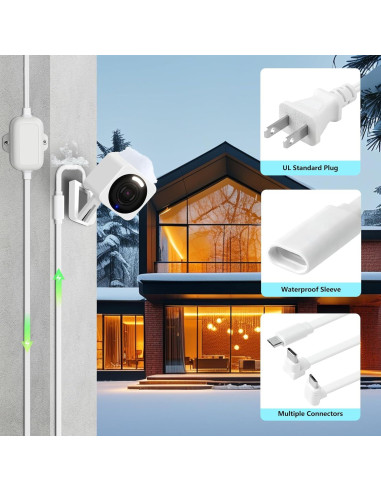 Cable de Carga de 15m para Cámaras Wyze - Goldtime Store