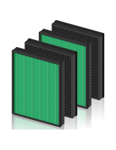 Filtro de Reemplazo HEPA y Carbón Activo Coway Airmega 400 - 4 Unidades