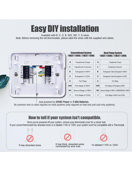 Termostato Digital Aowel AW721 2 Calor 1 Frío Pantalla 5"