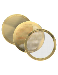 Filtro Metálico Reutilizable HEXNUB para AeroPress - Paquete de 3