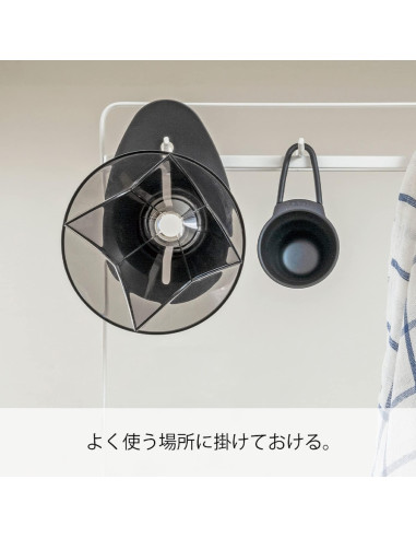 Goteador de Café Hario V60 Mugen 02 Plástico Negro Transparente