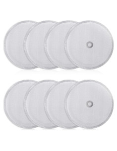 8 Filtros Repuestos Acero Inoxidable para Prensa Francesa 1L