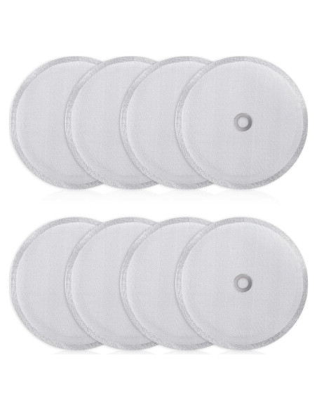 8 Filtros Repuestos Acero Inoxidable para Prensa Francesa 1L