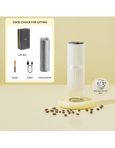 Molino de Café Eléctrico SPARKFE CGR-S02 Portátil 580g 2