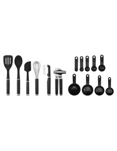 Juego de Utensilios de Cocina KitchenAid 15 Piezas Negro