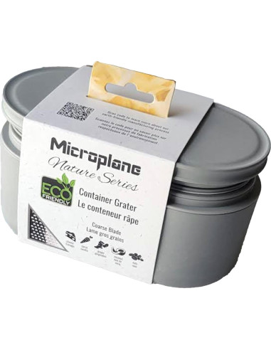 Rallador de Queso Grueso Microplane Eco Series con Contenedor