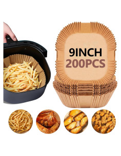 Forros de Papel UBeesize 9 Pulgadas Antiadherentes - 200 Hojas