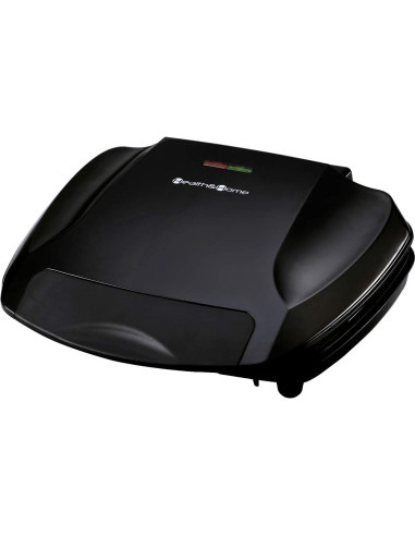 Grill Maker y Prensa Panini Salud y Hogar 2 Porciones Negro