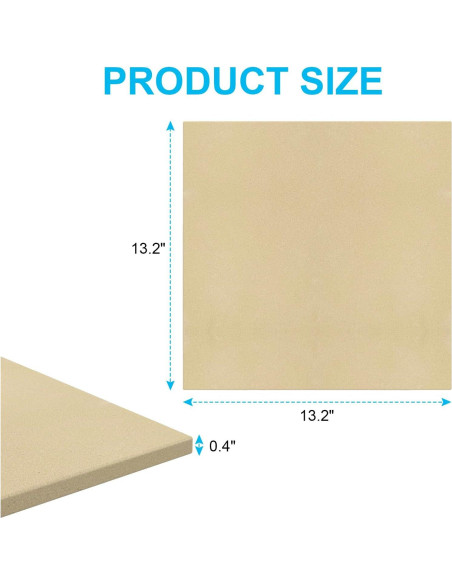 Piedra para Pizza Cuadrada Ooni Karu 12 33.5 cm Cordierita