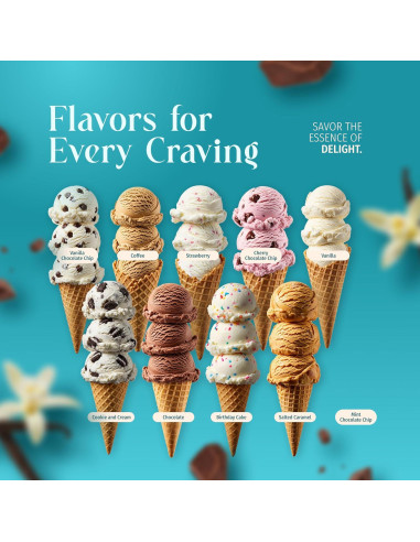 Mezcla de Helado Premium Triple Scoop Vainilla con Chocolate 1.4kg