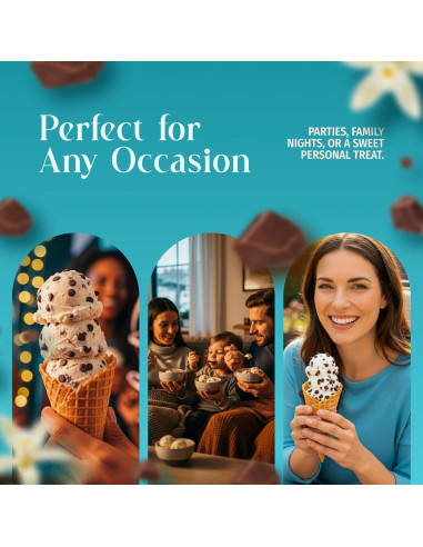 Mezcla de Helado Premium Triple Scoop Vainilla con Chocolate 1.4kg