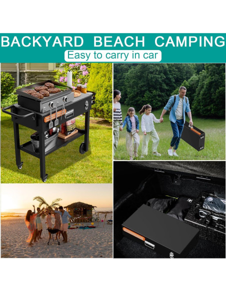 Soporte Plegable EasiBBQ para Parrilla Portátil 18.5 kg