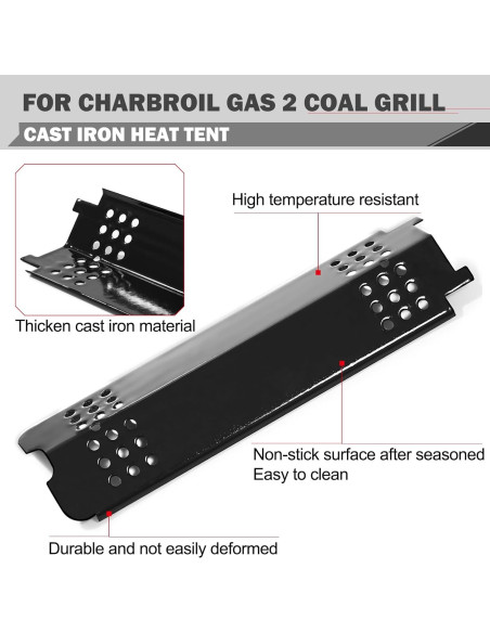 Piezas de Parrilla Oklagarden para Charbroil Gas2Coal 3 Quemadores Piezas de Parrilla Oklagarden para Charbroil Gas2Coal 3 Quemadores