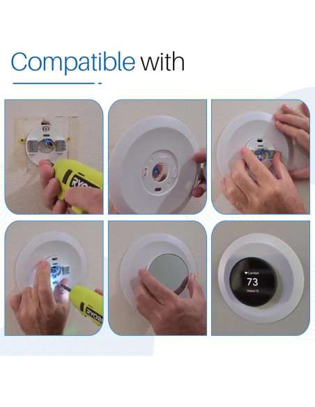 Cubierta de Placa de Pared ChangTa para Termostato Nest 2020 - 2 Piezas