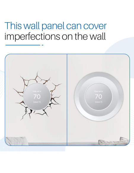 Cubierta de Placa de Pared ChangTa para Termostato Nest 2020 - 2 Piezas