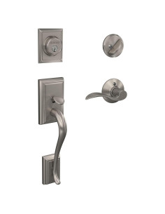 Manija de Entrada Schlage F60 V ADD 619 ACC Níquel Satinado