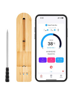 Termómetro de Carne Inalámbrico Amsau AS-B1 Bluetooth 5.1