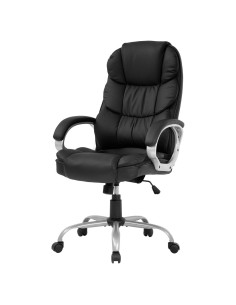 Silla de Oficina Ergonómica FDW Alta Ajustable Cuero PU Negro