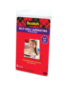 Bolsas de Laminado Autoadhesivas Scotch 11.1x16.2 cm Brillantes - Paquete de 10 2