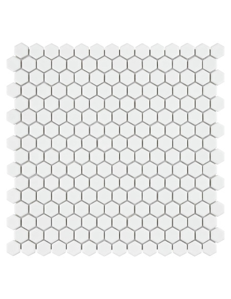 Azulejo de Porcelana Hexagonal Merola Tile Blanco 29.2x29.5cm