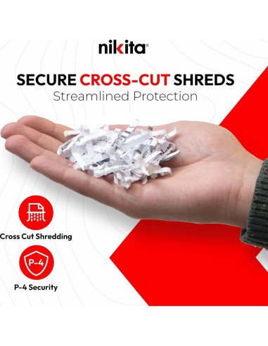 Destructora de Papel Nikita 18 Hojas Ultra Silenciosa 15.06 kg