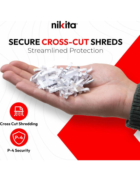 Destructora de Papel Nikita 18 Hojas Ultra Silenciosa 15.06 kg