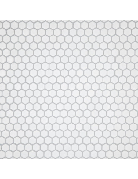 Azulejo de Porcelana Hexagonal Merola Tile Blanco 29.2x29.5cm