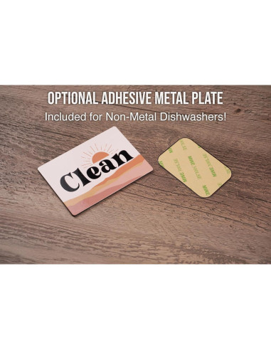 Imán de Lavavajillas FridayVibez Limpio/Sucio Boho Rubor