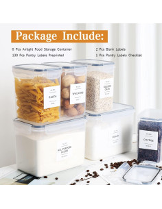 Set de 6 Contenedores Herméticos xiongtai para Alimentos 13.6L 2