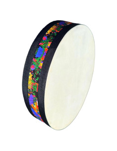 Tambor Oceánico de Madera RUOSWTE 24.9 cm Piel de Oveja