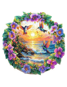 Rompecabezas de Madera AEEKDOOK 100 Piezas Playa Resort 21.6cm