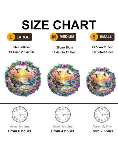 Rompecabezas de Madera AEEKDOOK 100 Piezas Playa Resort 21.6cm