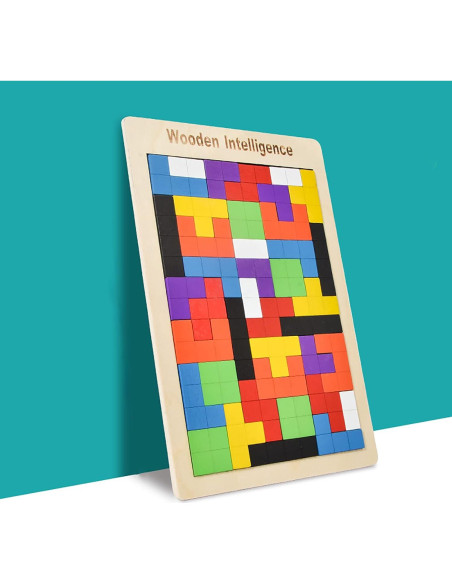 Rompecabezas de Madera Tangram 40 Piezas Montessori AHYUAN