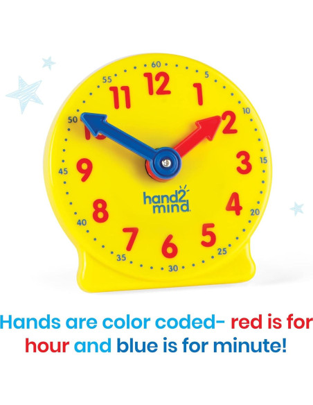 Kit de Relojes de Aprendizaje hand2mind 24 Piezas 10.16 cm