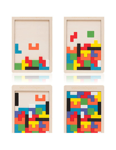 Rompecabezas de Madera Tangram 40 Piezas Montessori AHYUAN