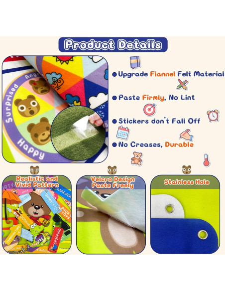 Calendario Diario de Tela ParaPoro 101.6 cm para Niños Calendario Diario de Tela ParaPoro 101.6 cm para Niños