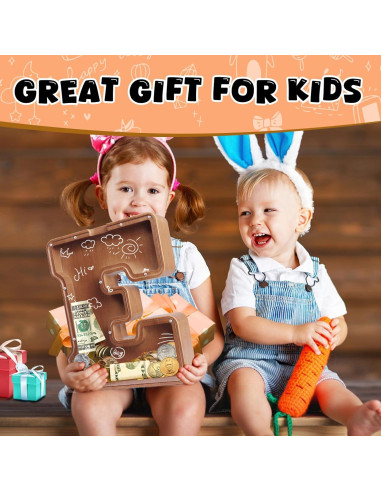 Alcancía de Letras de Madera UBeesize 30.5 cm Personalizada