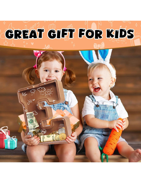 Alcancía de Letras de Madera UBeesize 30.5 cm Personalizada