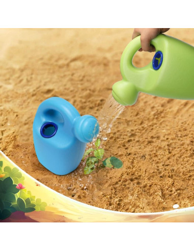 Regadera de Plástico DILABNBA 2PCS para Niños - Azul y Verde