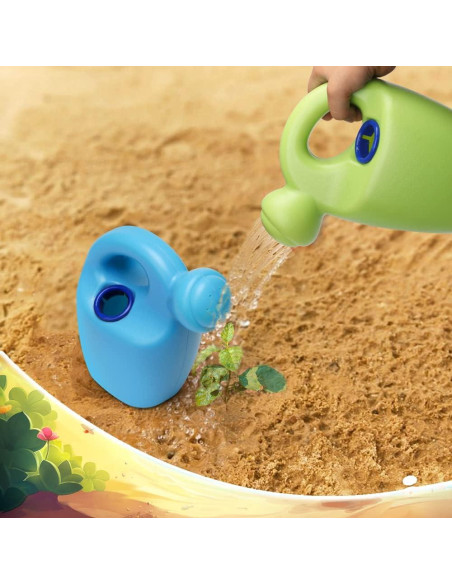 Regadera de Plástico DILABNBA 2PCS para Niños - Azul y Verde