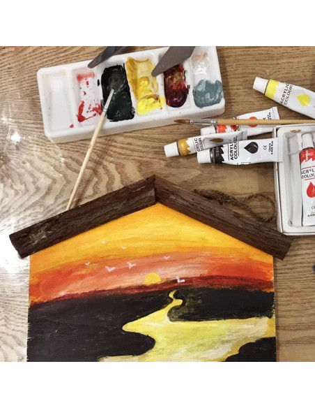 Caballete de Pintura LUCYCAZ Portátil con Lienzo y Accesorios