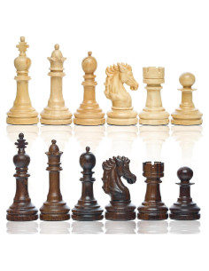 Piezas de Ajedrez de Madera Handicraftviet - 34 Piezas, 1.2 kg