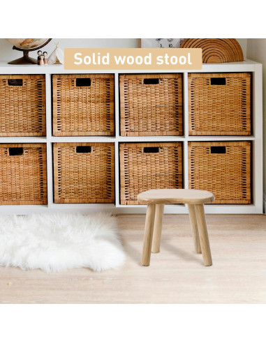 Taburete de Madera HuiDao 30x24.6x26.7 cm para Niños