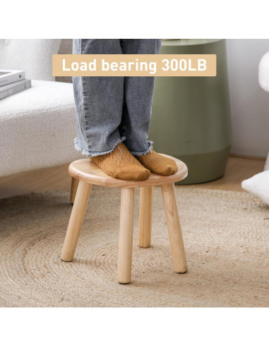 Taburete de Madera HuiDao 30x24.6x26.7 cm para Niños