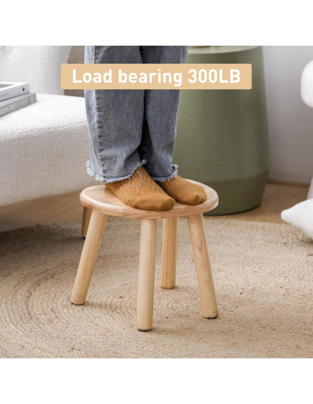 Taburete de Madera HuiDao 30x24.6x26.7 cm para Niños