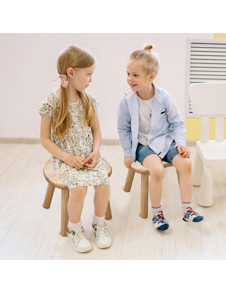 Taburete de Madera HuiDao 30x24.6x26.7 cm para Niños