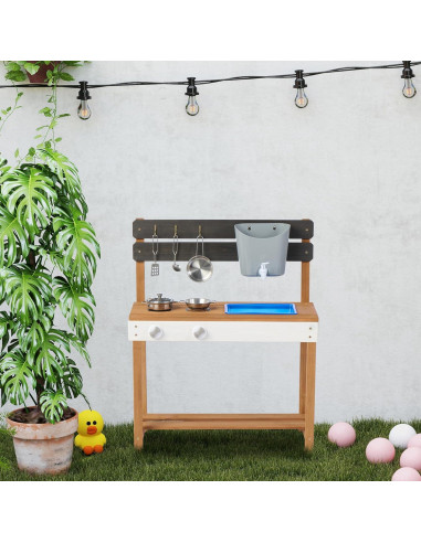 Cocina de Madera para Niños Soliwood 66x33x81 cm