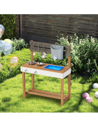 Cocina de Madera para Niños Soliwood 66x33x81 cm